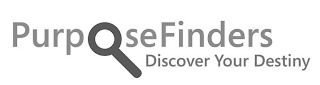 PURPOSEFINDERS DISCOVER YOUR DESTINY logo