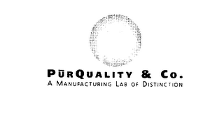 PURQUALITY & CO. A MANUFACTURING LAB OFDISTINCTION logo