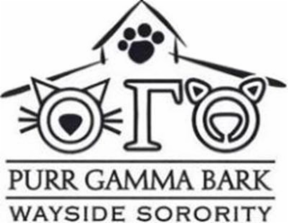 PURR GAMMA BARK WAYSIDE SORORITY logo