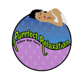 PURRFECT RELAXATION PILLOW THAT PURRS logo