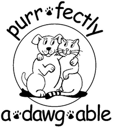 PURRFECTLY ADAWGABLE logo