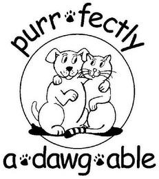PURRFECTLY ADAWGABLE logo