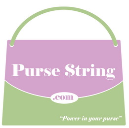 PURSE $TRING.COM "POWER IN YOUR PURSE" logo