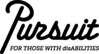 PURSUIT FOR THOSE WITH DISABILITIES logo