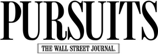 PURSUITS THE WALL STREET JOURNAL. logo