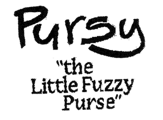 PURSY "THE LITTLE FUZZY PURSE" logo