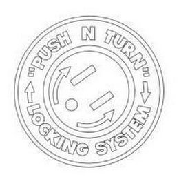 "PUSH N TURN" LOCKING SYSTEM logo