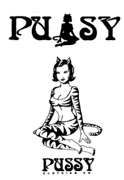 PUSSY CLOTHING CO. logo