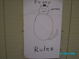 PUSSY RULES MEOW logo