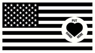 PUT HAND HERE logo