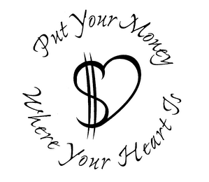 PUT YOUR MONEY WHERE YOUR HEART IS logo