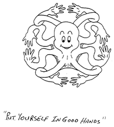 "PUT YOURSELF IN GOOD HANDS" logo
