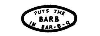 PUTS THE BARB IN BAR-B-Q logo