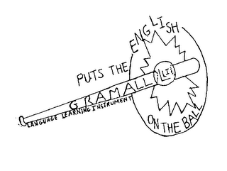 PUTS THE ENGLISH ON THE BALL GRAMALL LANGUAGE LEARNING INSTRUMENT LLI logo