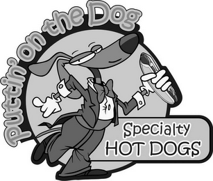 PUTTIN' ON THE DOG SPECIALTY HOT DOGS logo