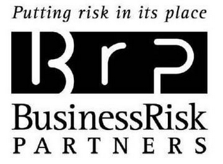 PUTTING RISK IN ITS PLACE BRP BUSINESSRISK PARTNERS logo
