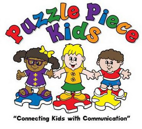 PUZZLE PIECE KIDS "CONNECTING KIDS WITH COMMUNICATION" logo