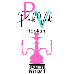 PV PINK VEIL HOOKAH U.S. ARMY VETERAN logo