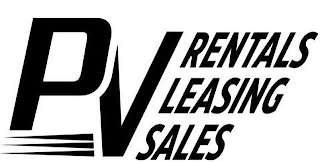 PV RENTALS LEASING SALES logo