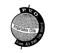 P.V.O. VEGETABLE OILS FROM ALL OVER THE WORLD logo