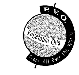 P.V.O. VEGETABLE OILS FROM ALL OVER THE WORLD logo