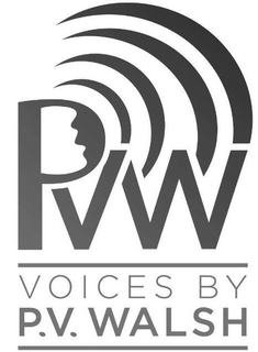 PVW VOICES BY P.V. WALSH logo