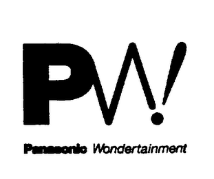 PW PANASONIC WONDERTAINMENT logo