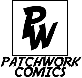 PW PATCHWORK COMICS logo