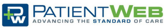 P+W PATIENTWEB ADVANCING THE STANDARD OF CARE logo