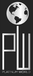PW PLATINUM WORLD logo