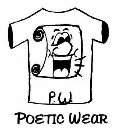 P.W. POETIC WEAR logo