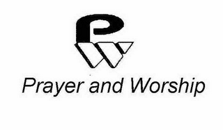PW PRAYER AND WORSHIP logo