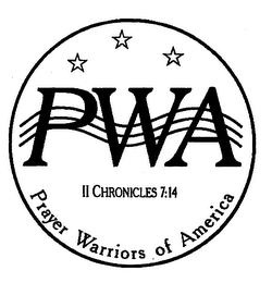 PWA II CHRONICLES 7:14 PRAYER WARRIORS OF AMERICA logo