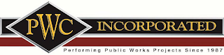 PWC INCORPORATED PERFORMING PUBLIC WORKS PROJECTS SINCE 1987 logo