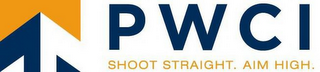 PWCI SHOOT STRAIGHT. AIM HIGH. logo