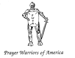 PWOA PRAYER WARRIORS OF AMERICA logo