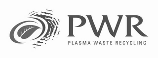 PWR PLASMA WASTE RECYCLING logo