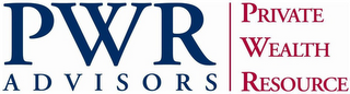 PWR PRIVATE WEALTH RESOURCE ADVISORS logo