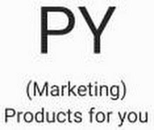PY (MARKETING) PRODUCTS FOR YOU logo
