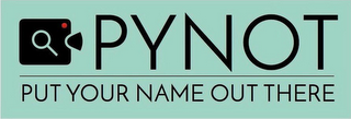 PYNOT PUT YOUR NAME OUT THERE logo