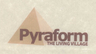 PYRAFORM THE LIVING VILLAGE logo