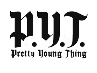 P.Y.T. PRETTY YOUNG THING logo