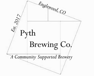 PYTH BREWING CO. A COMMUNITY SUPPORTED BREWERY EST.2017 ENGLEWOOD, CO logo
