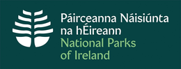 PÁIRCEANNA NÁISIÚNTA NA HEIREANN NATIONAL PARKS OF IRELAND logo