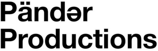 PÄNDER PRODUCTIONS logo
