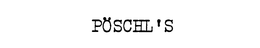 PÖSCHL'S logo