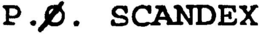 P.Ø. SCANDEX logo