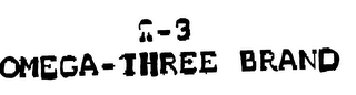 Q-3 OMEGA-THREE BRAND logo