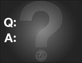 Q: A: ? W logo