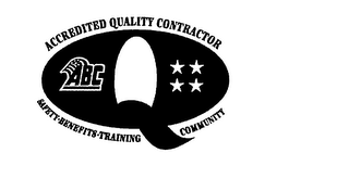 Q ABC ACCREDITED QUALITY CONTRACTOR SAFETY BENEFITS TRAINING COMMUNITY logo
